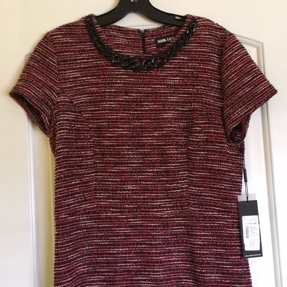 Karl Lagerfeld Paris Tweed Dress - Picture 3 of 8